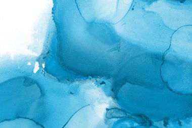 mavi mürekkep deseni lekeler, soyut arkaplan