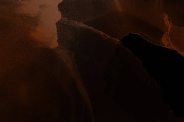 doku, arka plan kahverengi mürekkep lekeleri