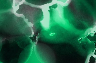 doku, arka plan yeşil mürekkep lekeleri