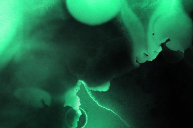 doku, arka plan yeşil mürekkep lekeleri