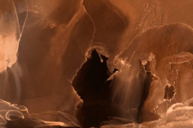 doku, arka plan kahverengi mürekkep lekeleri