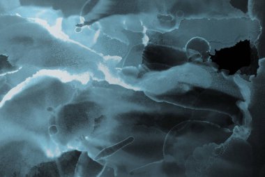 mavi mürekkep deseni lekeler, soyut arkaplan