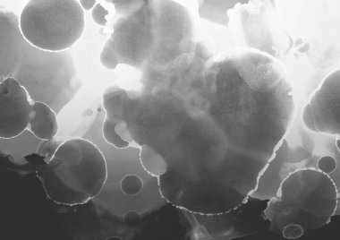 doku, arka plan yeşil mürekkep lekeleri