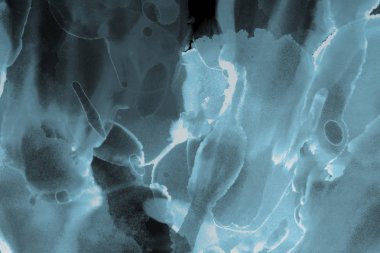 mavi mürekkep deseni lekeler, soyut arkaplan