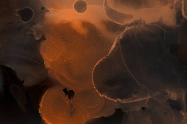 doku, arka plan kahverengi mürekkep lekeleri