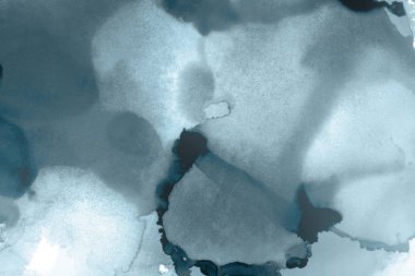 mavi mürekkep deseni lekeler, soyut arkaplan