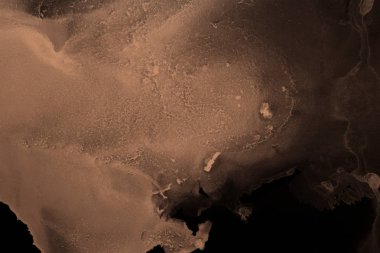 doku, arka plan kahverengi mürekkep lekeleri