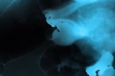 mavi mürekkep deseni lekeler, soyut arkaplan