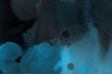 mavi mürekkep deseni lekeler, soyut arkaplan