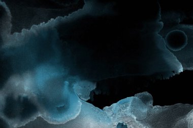 mavi mürekkep deseni lekeler, soyut arkaplan