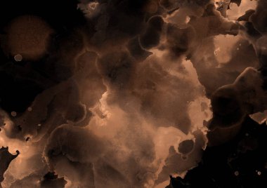 doku, arka plan kahverengi mürekkep lekeleri