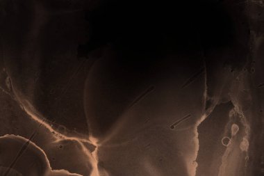 doku, arka plan kahverengi mürekkep lekeleri