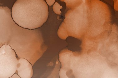 doku, arka plan kahverengi mürekkep lekeleri