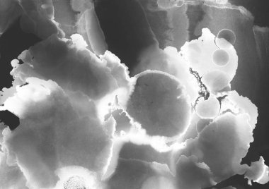 doku, arka plan yeşil mürekkep lekeleri