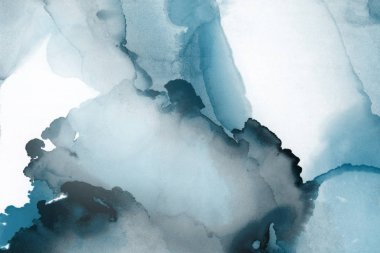 mavi mürekkep deseni lekeler, soyut arkaplan