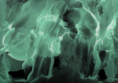 doku, arka plan yeşil mürekkep lekeleri