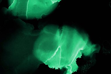 doku, arka plan yeşil mürekkep lekeleri