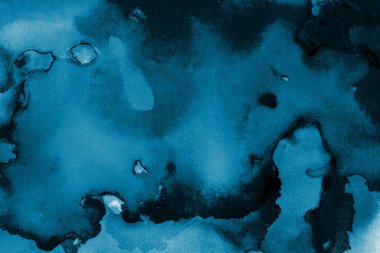 mavi mürekkep deseni lekeler, soyut arkaplan