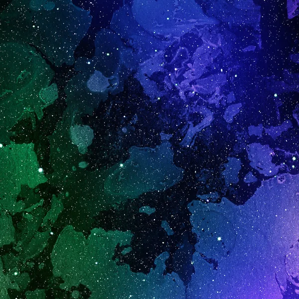 Многоцветная Текстура Пространства Чернил Абстрактный Фон — стоковое фото