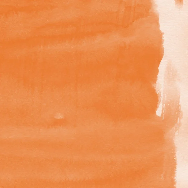 Orange Akvarell Färg Konsistens Abstrakt Bakgrund — Stockfoto