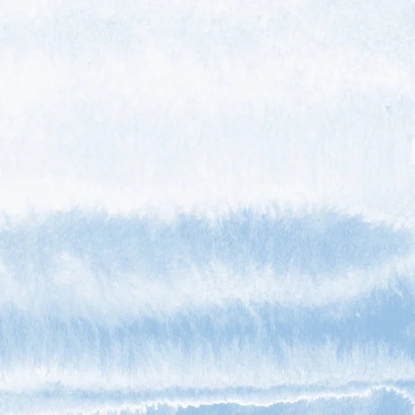 蓝色水彩画纹理 抽象背景 — 图库照片