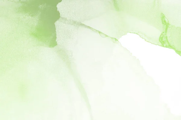 Zielony Atrament Plamy Tekstury Streszczenie Tło — Zdjęcie stockowe