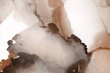 doku, arka plan kahverengi mürekkep lekeleri