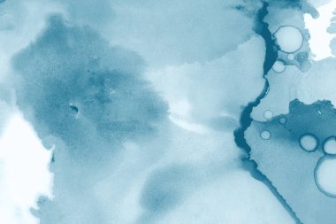 mavi mürekkep deseni lekeler, soyut arkaplan