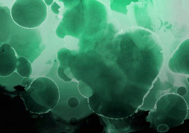 doku, arka plan yeşil mürekkep lekeleri