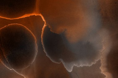 doku, arka plan kahverengi mürekkep lekeleri