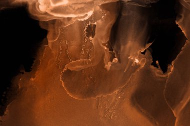 doku, arka plan kahverengi mürekkep lekeleri