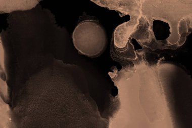 doku, arka plan kahverengi mürekkep lekeleri