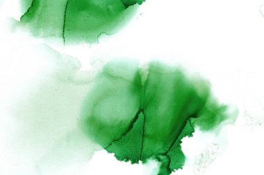 doku, arka plan yeşil mürekkep lekeleri