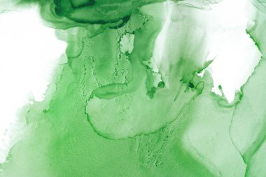 doku, arka plan yeşil mürekkep lekeleri