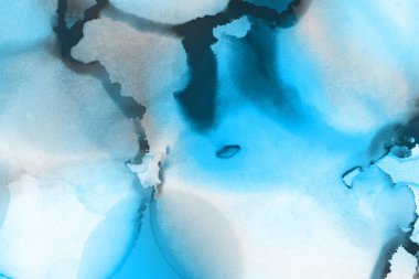 mavi mürekkep deseni lekeler, soyut arkaplan