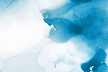 mavi mürekkep deseni lekeler, soyut arkaplan