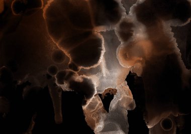 doku, arka plan kahverengi mürekkep lekeleri