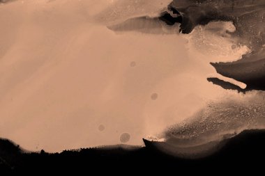 doku, arka plan kahverengi mürekkep lekeleri