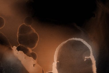 doku, arka plan kahverengi mürekkep lekeleri