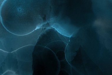 mavi mürekkep deseni lekeler, soyut arkaplan