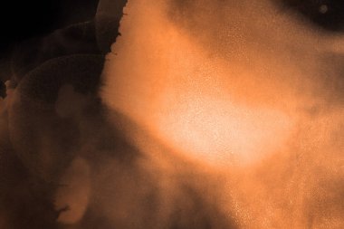 doku, arka plan kahverengi mürekkep lekeleri