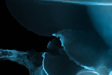 mavi mürekkep deseni lekeler, soyut arkaplan