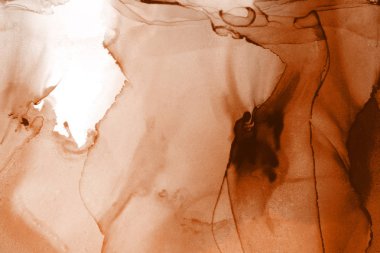 doku, arka plan kahverengi mürekkep lekeleri