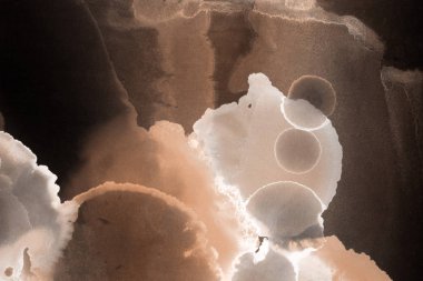 doku, arka plan kahverengi mürekkep lekeleri