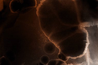 doku, arka plan kahverengi mürekkep lekeleri