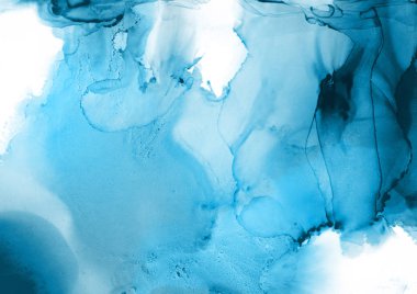 mavi mürekkep deseni lekeler, soyut arkaplan