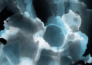 mavi mürekkep deseni lekeler, soyut arkaplan