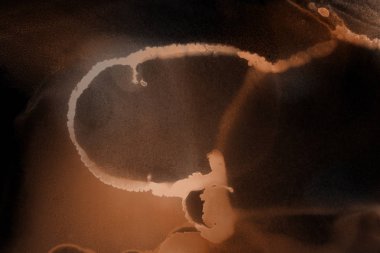 doku, arka plan kahverengi mürekkep lekeleri