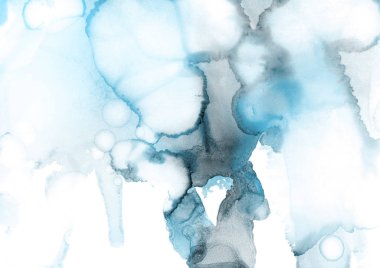 mavi mürekkep deseni lekeler, soyut arkaplan