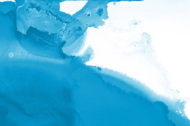 mavi mürekkep deseni lekeler, soyut arkaplan